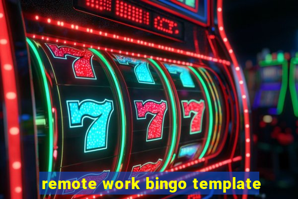 remote work bingo template