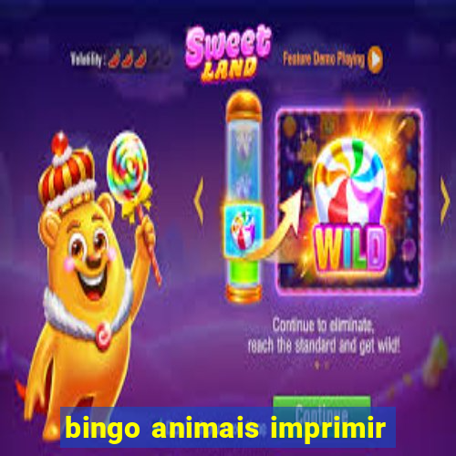 bingo animais imprimir