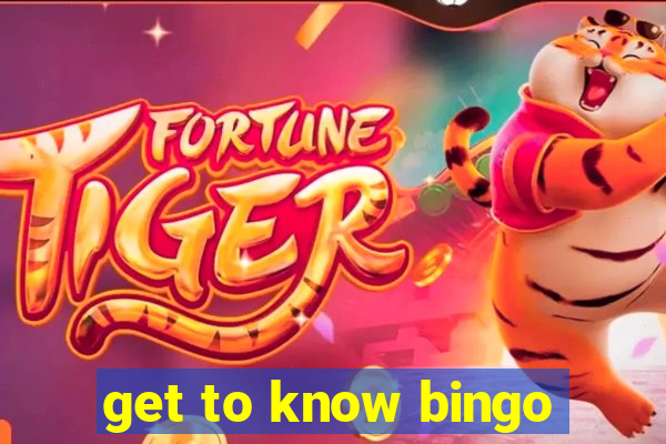 get to know bingo