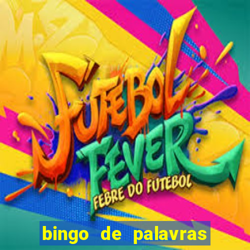 bingo de palavras para 3 ano