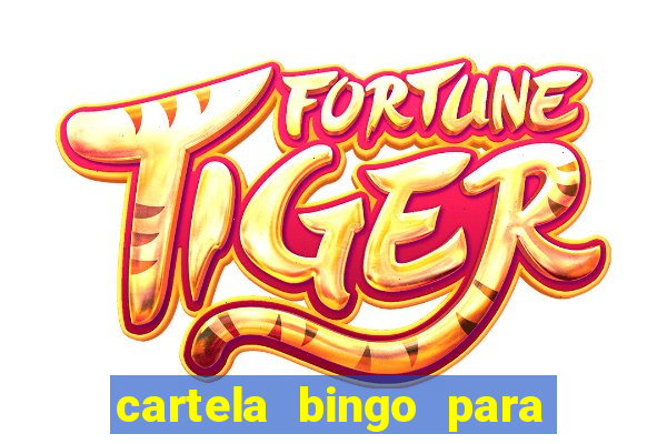 cartela bingo para cha de cozinha imprimir gratis