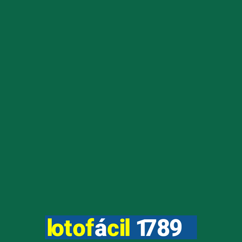 lotofácil 1789