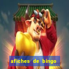 afiches de bingo para editar