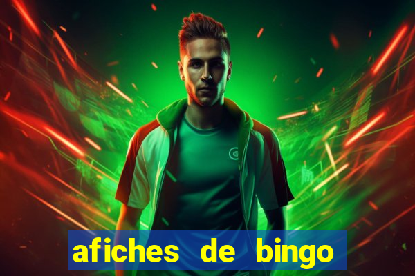 afiches de bingo para editar