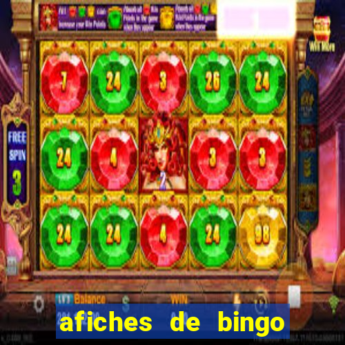 afiches de bingo para editar