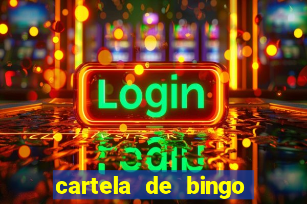 cartela de bingo pra imprimir