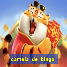 cartela de bingo pra imprimir