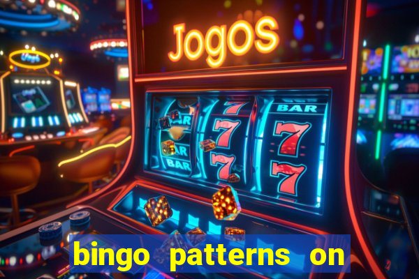 bingo patterns on slot machines