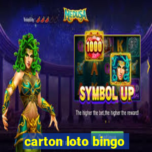 carton loto bingo