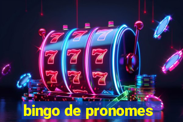 bingo de pronomes