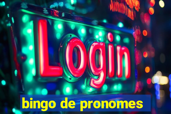 bingo de pronomes