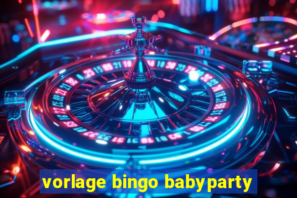 vorlage bingo babyparty