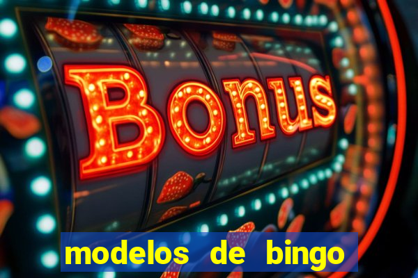 modelos de bingo para imprimir