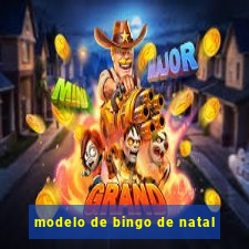 modelo de bingo de natal