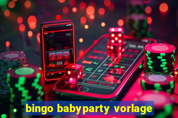 bingo babyparty vorlage