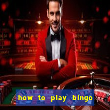 how to play bingo for money