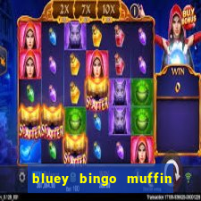 bluey bingo muffin and socks