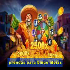 prendas para bingo ideias