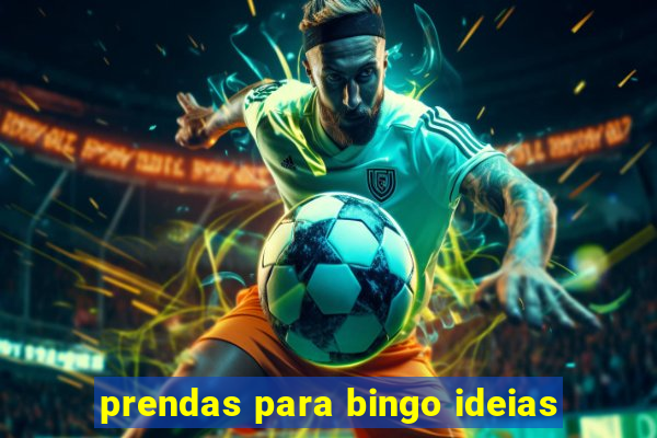 prendas para bingo ideias