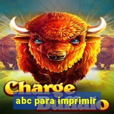 abc para imprimir