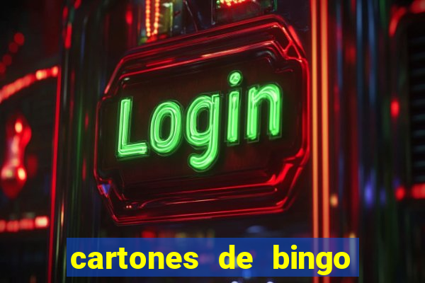 cartones de bingo para imprimir