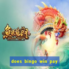 does bingo win pay real money