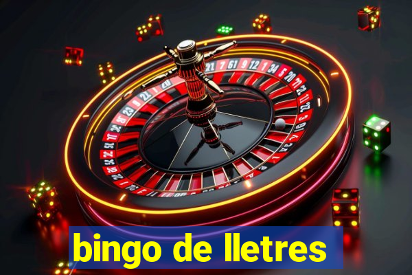 bingo de lletres