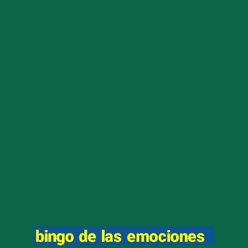 bingo de las emociones