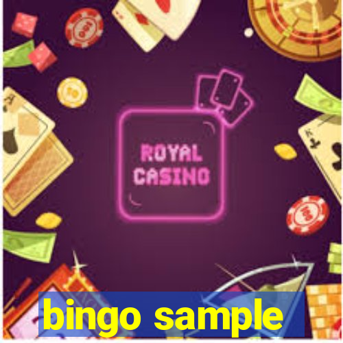 bingo sample