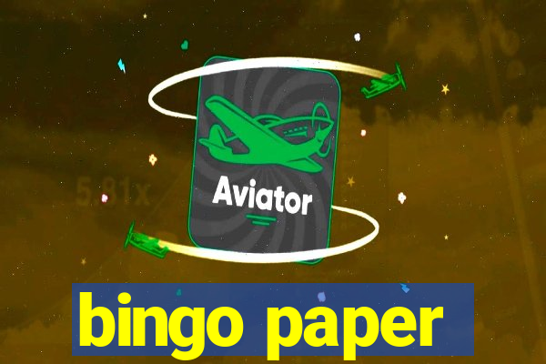 bingo paper