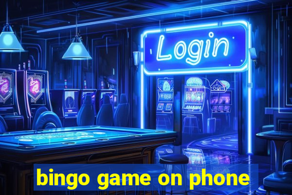 bingo game on phone