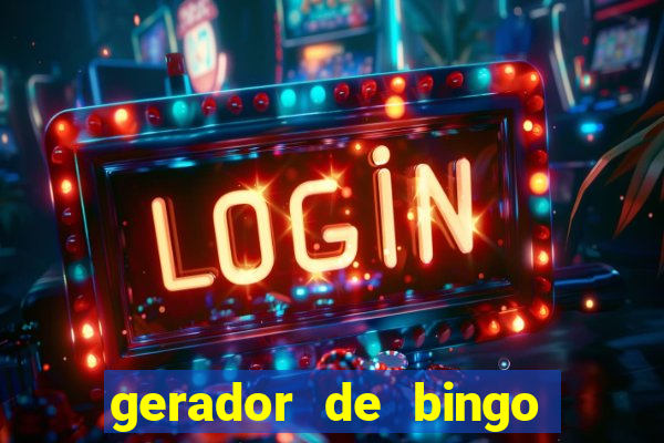 gerador de bingo cha de bebe