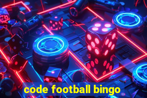 code football bingo