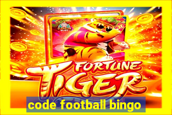 code football bingo