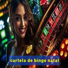 cartela de bingo natal