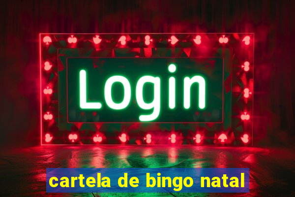 cartela de bingo natal