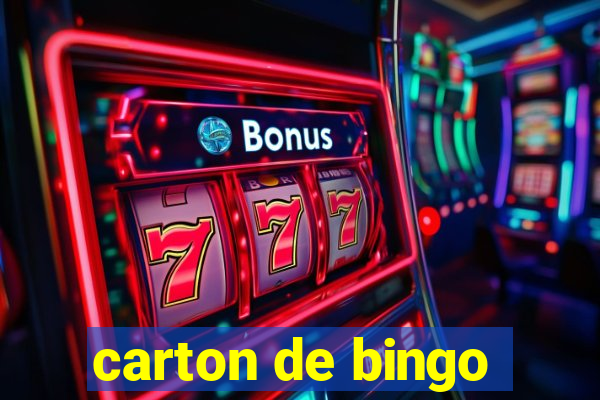 carton de bingo