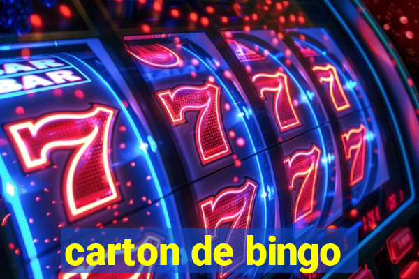 carton de bingo