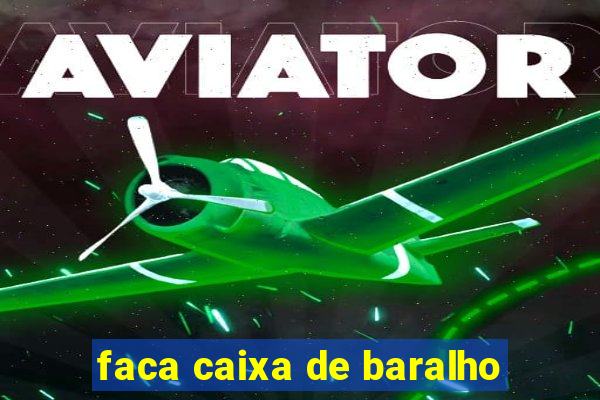 faca caixa de baralho