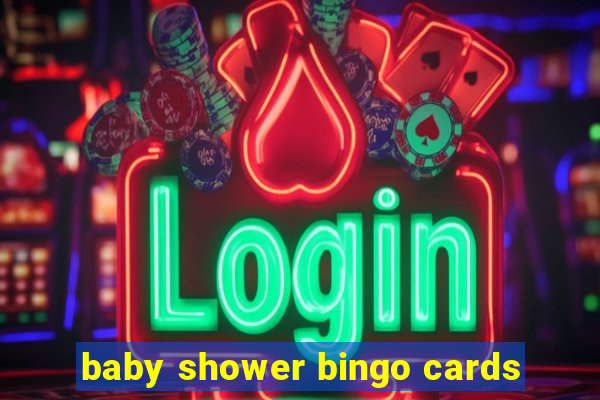 baby shower bingo cards