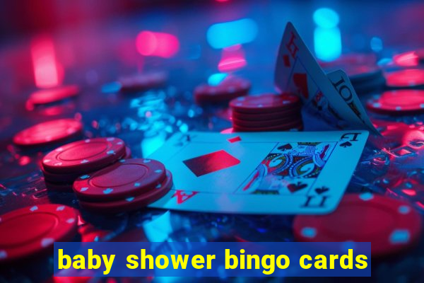 baby shower bingo cards