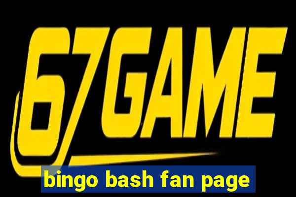 bingo bash fan page