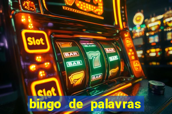 bingo de palavras 4 ano