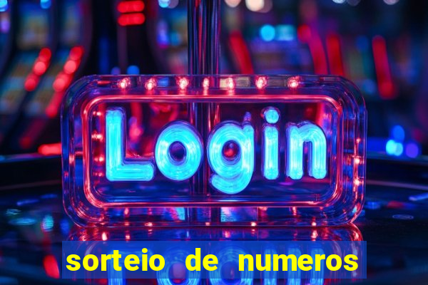 sorteio de numeros de bingo