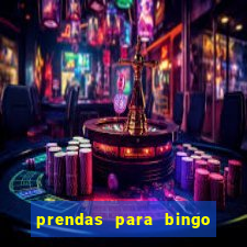 prendas para bingo de natal