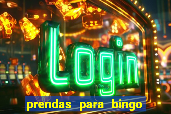 prendas para bingo de natal