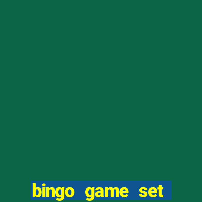 bingo game set near me