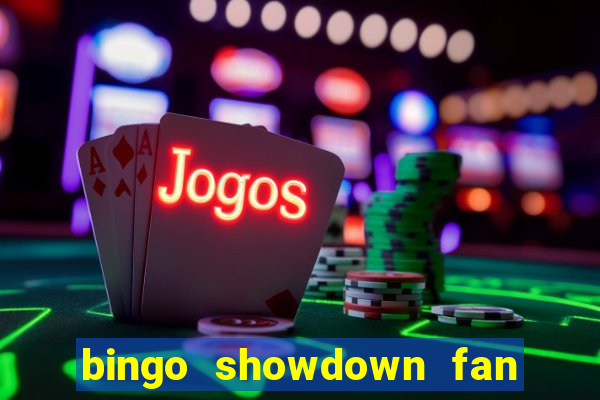 bingo showdown fan page freebies