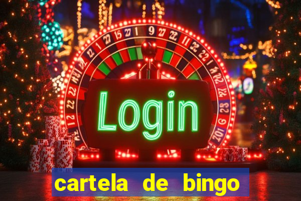 cartela de bingo cha de panela