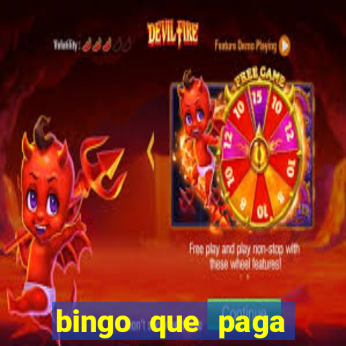 bingo que paga dinheiro de verdade